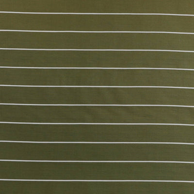 Vancouver - Olive Green Rails Jacquard Stripe Woven Fabric Main Image from Patternsandplains.com