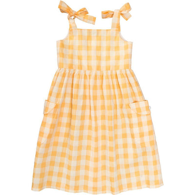 Burda Style Pattern 9304 Childrens Pinafore Dress with Front Button Fastening Gathered Skirt B9304 Image 4 From Patternsandplains.com