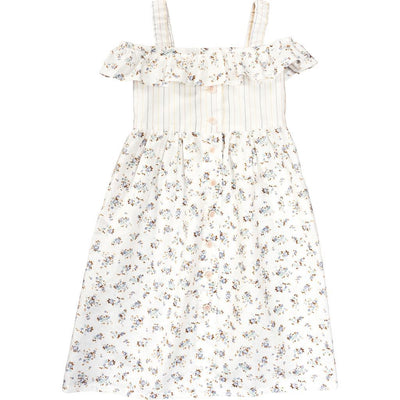 Burda Style Pattern 9304 Childrens Pinafore Dress with Front Button Fastening Gathered Skirt B9304 Image 6 From Patternsandplains.com