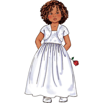 Butterick Pattern B3351 Childrens Girls Bolero Jacket and Dirndl Dresses 3351 Image 5 From Patternsandplains.com