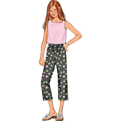 Butterick Pattern B3860 Girls Girls Plus Top Dress Shorts and Pants 3860 Image 3 From Patternsandplains.com