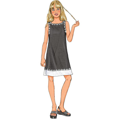 Butterick Pattern B3860 Girls Girls Plus Top Dress Shorts and Pants 3860 Image 5 From Patternsandplains.com