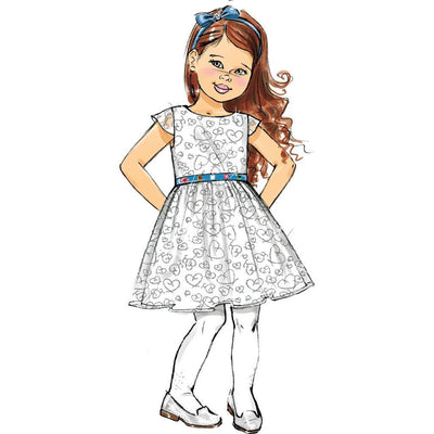 Butterick Pattern B6201 Childrens Girls Dress 6201 Image 5 From Patternsandplains.com