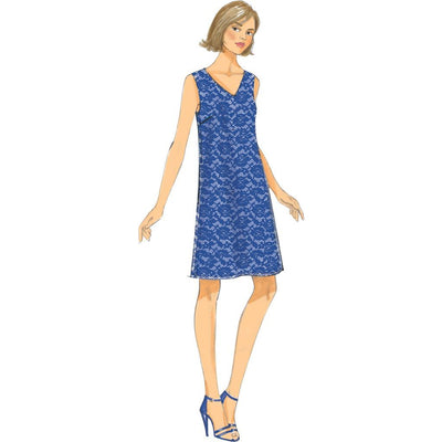 Butterick Pattern B6317 Misses Pullover V Neck Dresses 6317 Image 4 From Patternsandplains.com