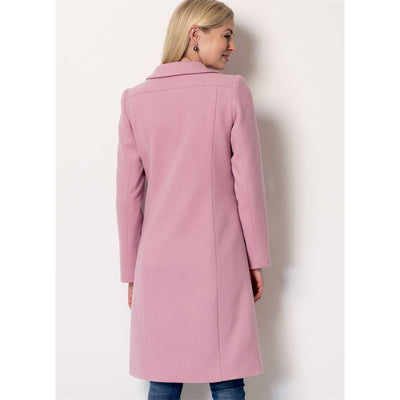 Butterick Pattern B6385 Misses Funnel Neck Peter Pan or Pointed Collar Coats 6385 Image 6 From Patternsandplains.com