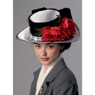 Butterick Pattern B6397 Misses Hats in Four Styles 6397 Image 12 From Patternsandplains.com