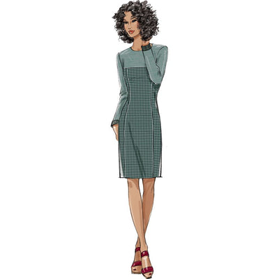 Butterick Pattern B6410 Misses Miss Petite Paneled Dresses with Yokes 6410 Image 3 From Patternsandplains.com