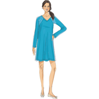 Butterick Pattern B6428 Misses Robe Raglan Sleeve Tops and Gown and Pull On Pants 6428 Image 5 From Patternsandplains.com