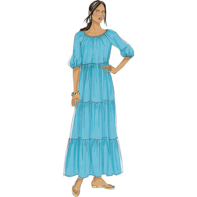 Butterick Pattern B6451 Misses Gathered Blouson Dresses 6451 Image 4 From Patternsandplains.com
