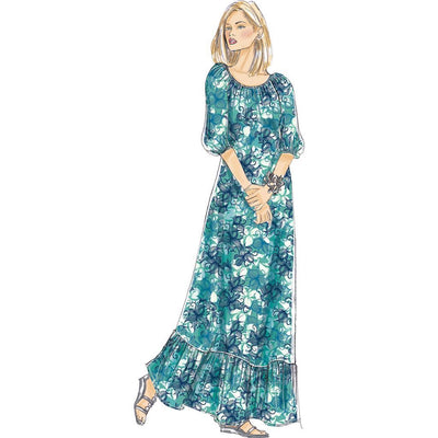 Butterick Pattern B6451 Misses Gathered Blouson Dresses 6451 Image 5 From Patternsandplains.com