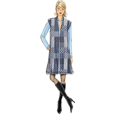 Butterick Pattern B6494 Misses Knit Raglan Sleeve Tops and Dress Vest and Pull On Pants 6494 Image 5 From Patternsandplains.com