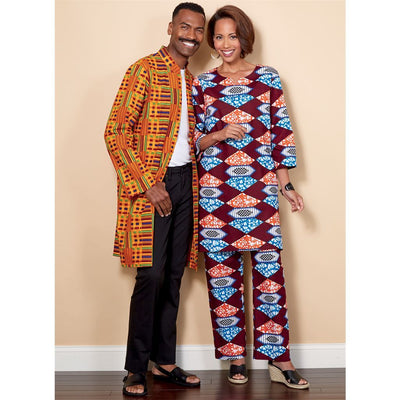Butterick Pattern B6534 Misses Mens Coat Tunic and Pants 6534 Image 2 From Patternsandplains.com