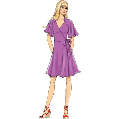 Butterick Pattern B6554 Misses Wrap Dresses 6554 Image 4 From Patternsandplains.com