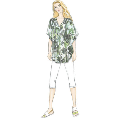 Butterick Pattern B6559 Misses Top Tunic and Caftan 6559 Image 4 From Patternsandplains.com