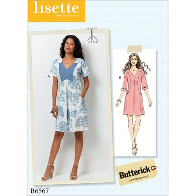 Butterick Pattern B6567 Misses Dress 6567 Image 1 From Patternsandplains.com