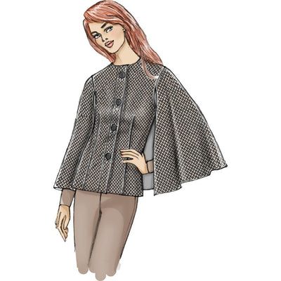Butterick Pattern B6603 Misses Cape 6603 Image 6 From Patternsandplains.com