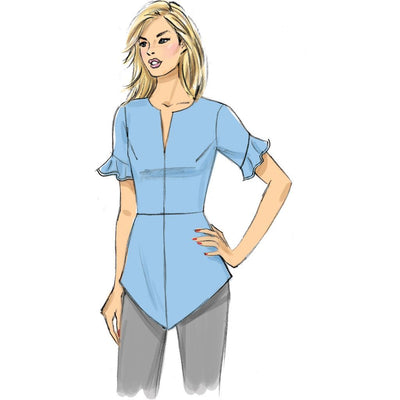 Butterick Pattern B6663 Misses Top 6663 Image 3 From Patternsandplains.com