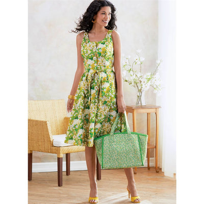 Butterick Pattern B6674 Misses Dress Sash and Bag 6674 Image 2 From Patternsandplains.com