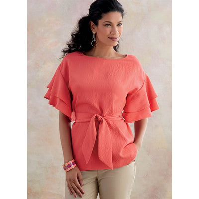 Butterick Pattern B6685 Misses Top and Sash 6685 Image 2 From Patternsandplains.com