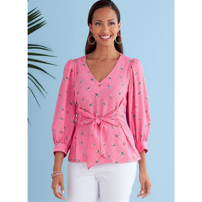 Butterick Pattern B6731 Misses Top 6731 Image 3 From Patternsandplains.com