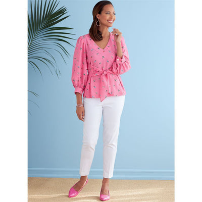 Butterick Pattern B6731 Misses Top 6731 Image 6 From Patternsandplains.com