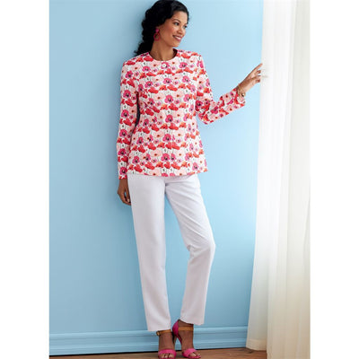 Butterick Pattern B6740 Misses Jacket Coat Top and Pants 6740 Image 3 From Patternsandplains.com