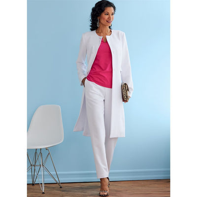 Butterick Pattern B6740 Misses Jacket Coat Top and Pants 6740 Image 5 From Patternsandplains.com