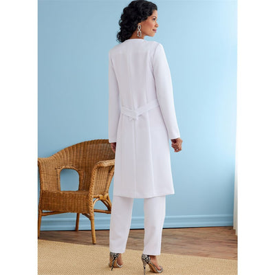 Butterick Pattern B6740 Misses Jacket Coat Top and Pants 6740 Image 7 From Patternsandplains.com