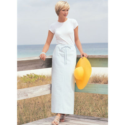 Butterick Pattern B6742 Misses Misses Petite Elastic Waist Skirts Shorts and Pants 6742 Image 3 From Patternsandplains.com