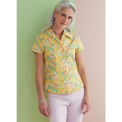 Butterick Pattern B6753 Misses Misses Petite Button Down Shirts 6753 Image 3 From Patternsandplains.com