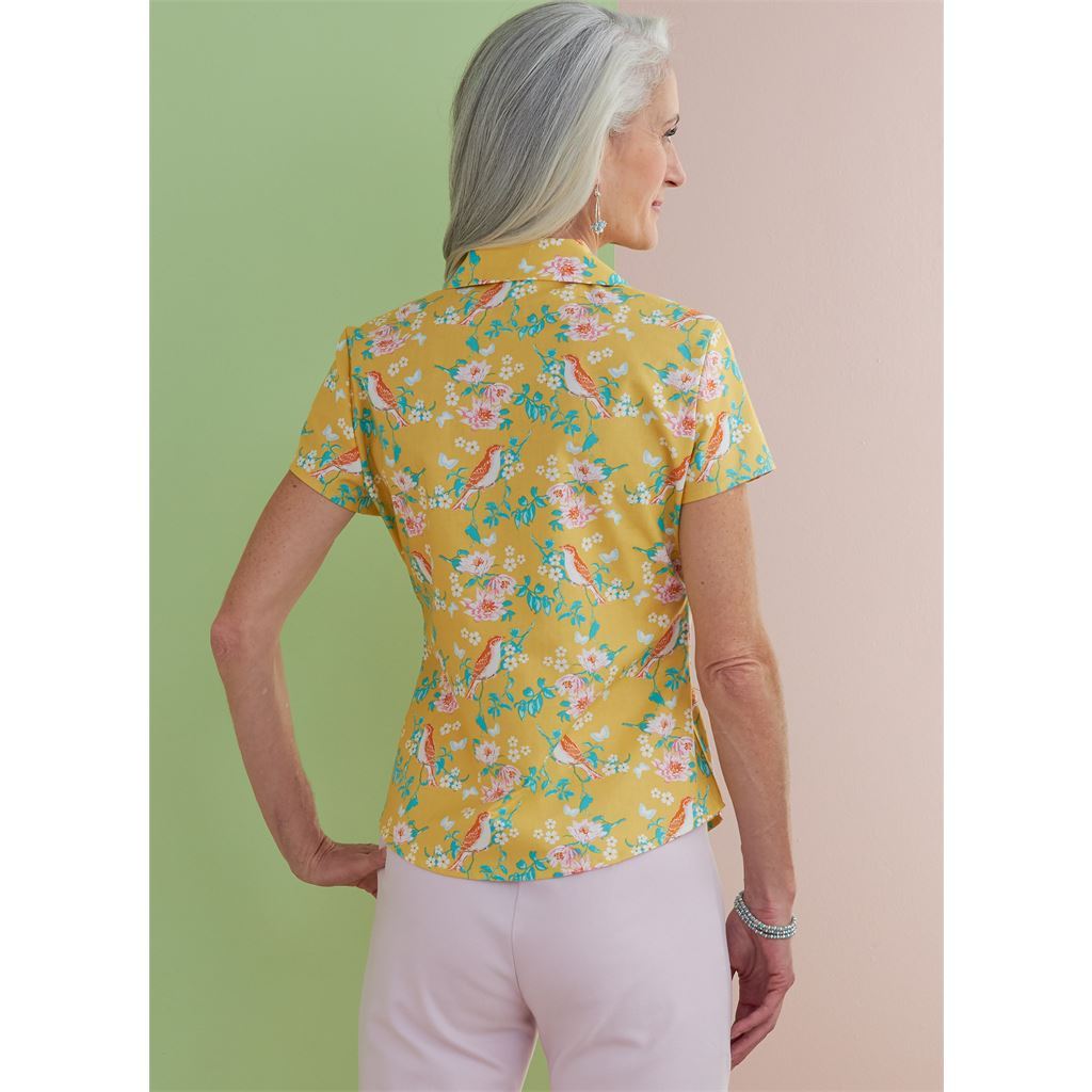 Butterick Pattern B6753 Misses Misses Petite Button Down Shirts 6753 Image 6 From Patternsandplains.com