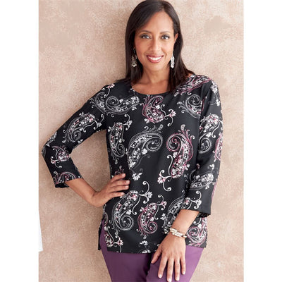 Butterick Pattern B6797 Misses and Misses Petite Scoop neck Tops 6797 Image 2 From Patternsandplains.com