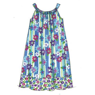 McCall's Pattern M5797 Childrens Girls Tops Dresses Shorts and Pants 5797 Image 5 From Patternsandplains.com.jpg