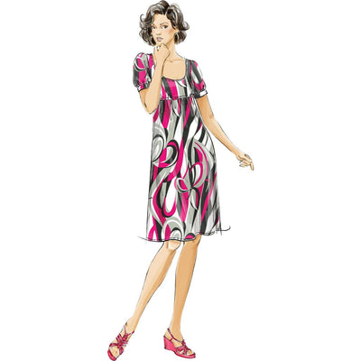 McCall's Pattern M5893 Misses Womens Dresses In 4 Lengths 5893 Image 4 From Patternsandplains.com.jpg