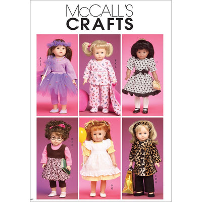 McCall's Pattern M6005 Clothes and Accessories for 18 Doll 6005 Image 1 From Patternsandplains.com
