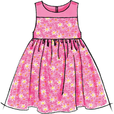 McCall's Pattern M6015 Infants Lined Dresses Panties And Headband 6015 Image 3 From Patternsandplains.com.jpg