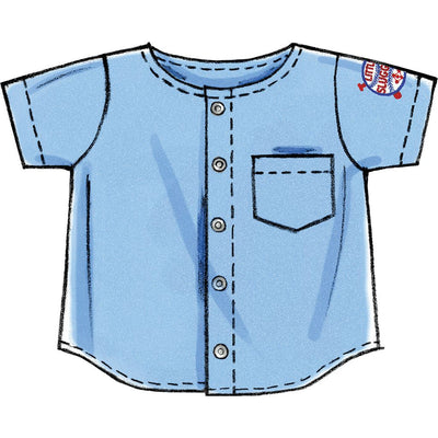 McCall's Pattern M6016 Infants Shirts Shorts And Pants 6016 Image 3 From Patternsandplains.com.jpg