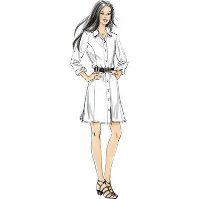 McCall's Pattern M6124 Misses Miss Petite Womens Womens Petite Shirts In 3 Lengths 6124 Image 9 From Patternsandplains.com.jpg