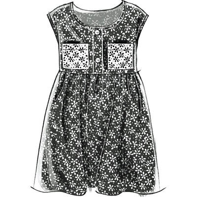 McCall's Pattern M6275 Girls Girls Plus Dresses Scarf and Leggings 6275 Image 4 From Patternsandplains.com.jpg