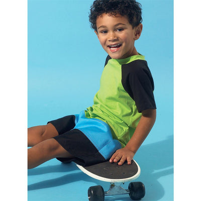 McCall's Pattern M6548 Childrens Boys Shirt Top and Shorts 6548 Image 4 From Patternsandplains.com.jpg