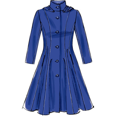 McCall's Pattern M6800 Misses Miss Petite Lined Coats Belt and Detachable Collar and Hood 6800 Image 5 From Patternsandplains.com.jpg