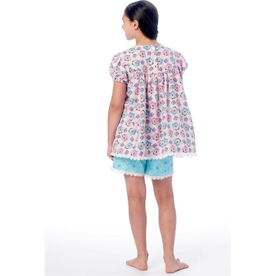 McCall's Pattern M6831 Childrens Girls Tops Gowns Short and Pants 6831 Image 3 From Patternsandplains.com.jpg
