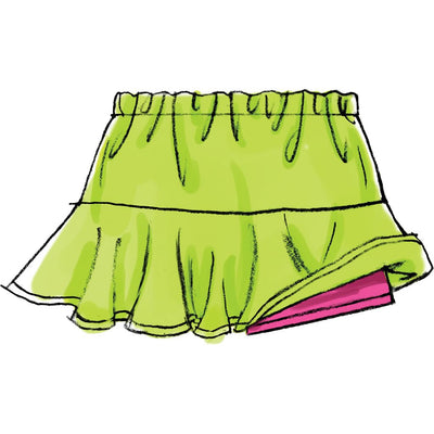 McCall's Pattern M6918 Childrens Girls Skorts 6918 Image 7 From Patternsandplains.com.jpg