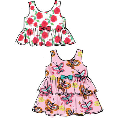 McCall's Pattern M6944 Toddlers Top Dresses Rompers and Panties 6944 Image 5 From Patternsandplains.com.jpg