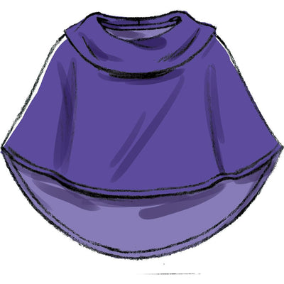 McCall's Pattern M7012 Childrens Girls Ponchos Hat and Scarf 7012 Image 9 From Patternsandplains.com.jpg