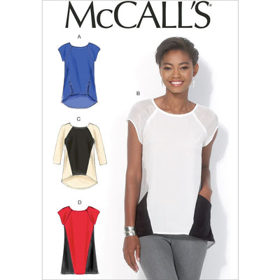 McCall's Pattern M7093 Misses Tops and Tunic 7093 Image 1 From Patternsandplains.com