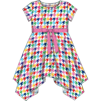 McCall's Pattern M7309 Childrens Girls Handkerchief Hem Dresses 7309 Image 3 From Patternsandplains.com.jpg