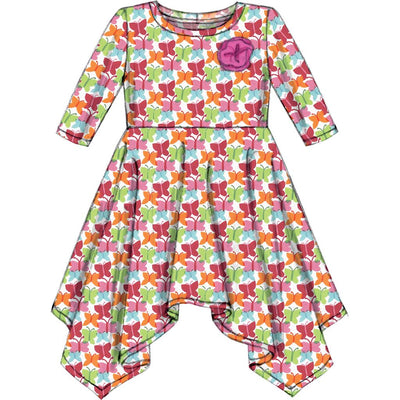 McCall's Pattern M7309 Childrens Girls Handkerchief Hem Dresses 7309 Image 6 From Patternsandplains.com.jpg