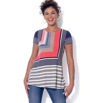 McCall's Pattern M7323 Misses Asymmetrical Seam Detail Tops 7323 Image 2 From Patternsandplains.com.jpg