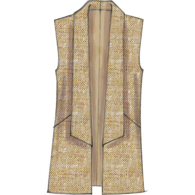 McCall's Pattern M7332 Misses Open Front Vest and Jackets 7332 Image 3 From Patternsandplains.com.jpg